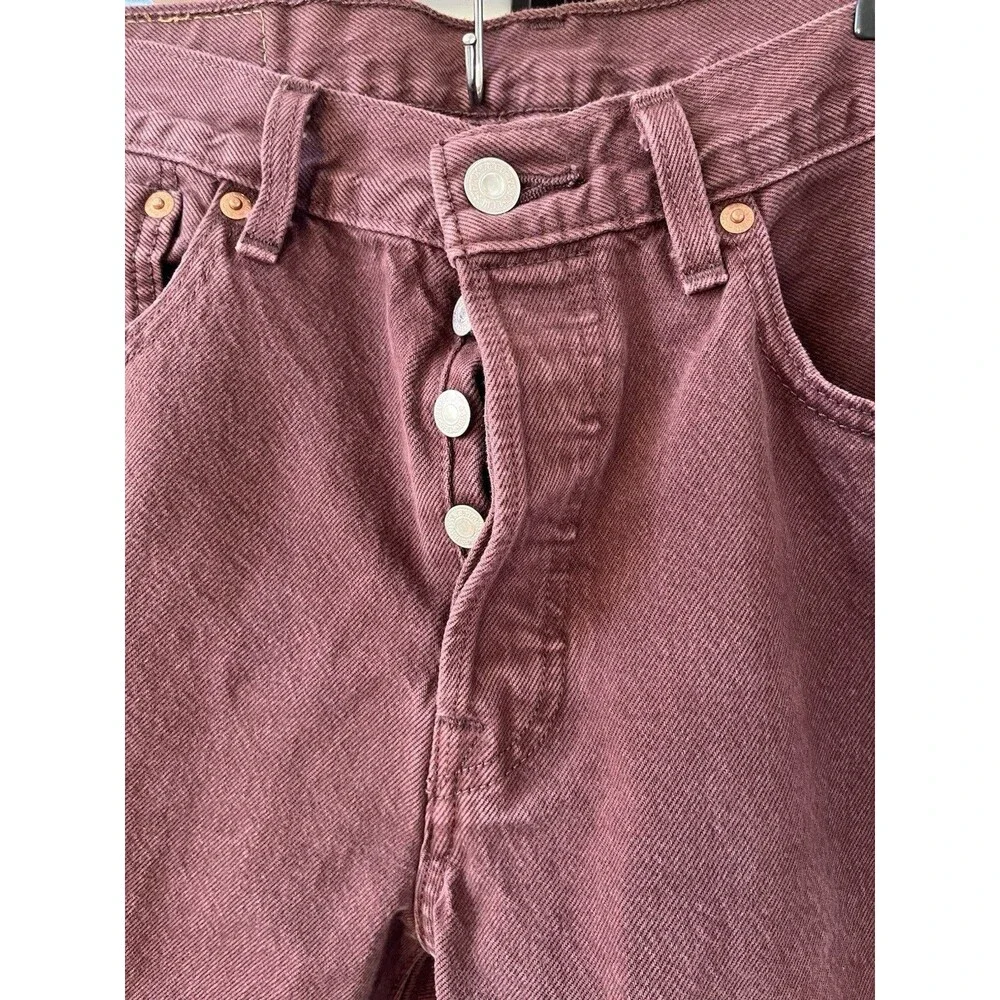 Levi's 501 Mens Original Fit Straight Leg Button Fly Jeans 32x29 ChocoBrown NWOT